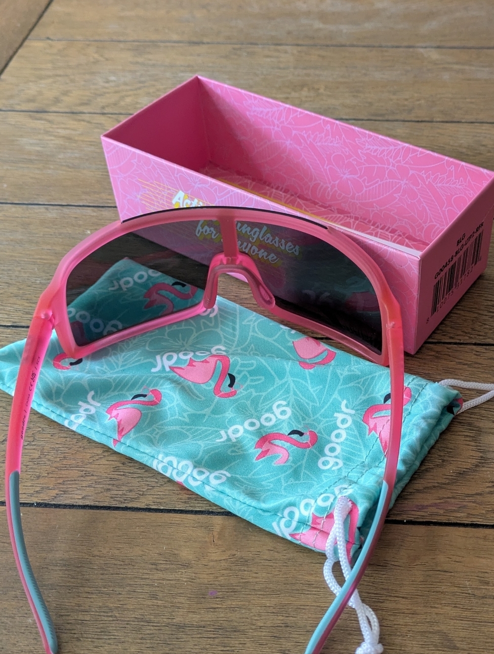 Goodr Astro G Pink "Ready The Confetti Canon" Active Sunglasses - Picture 4 of 10